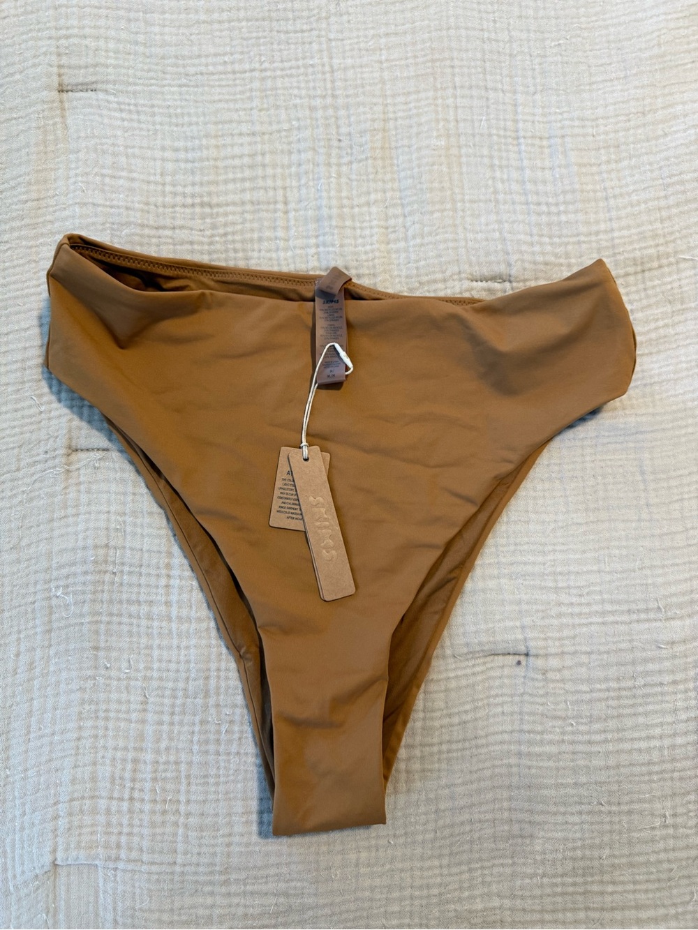 SKIMS Medium Tan High-Rise Bikini Bottom